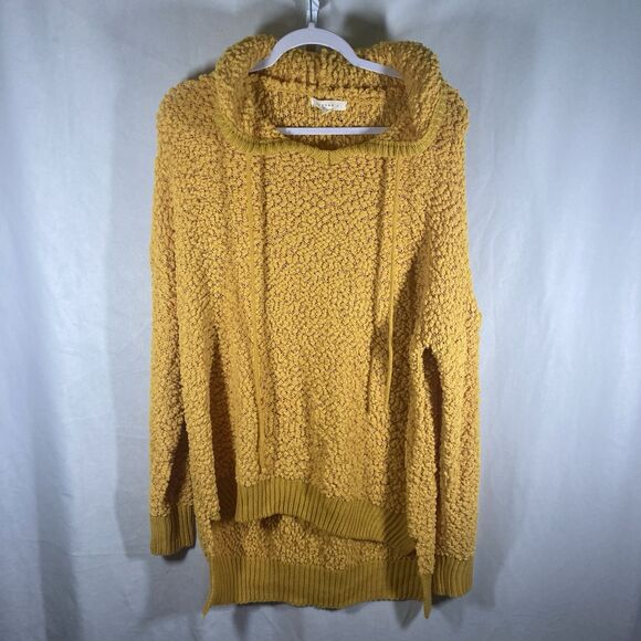 REBORN J yellow hooded pullover sweater M - Picture 3 of 10